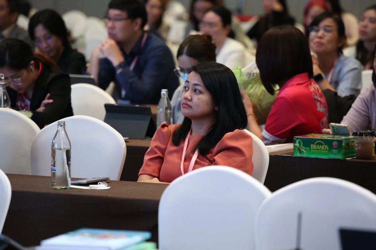 Delegates listening to the talk